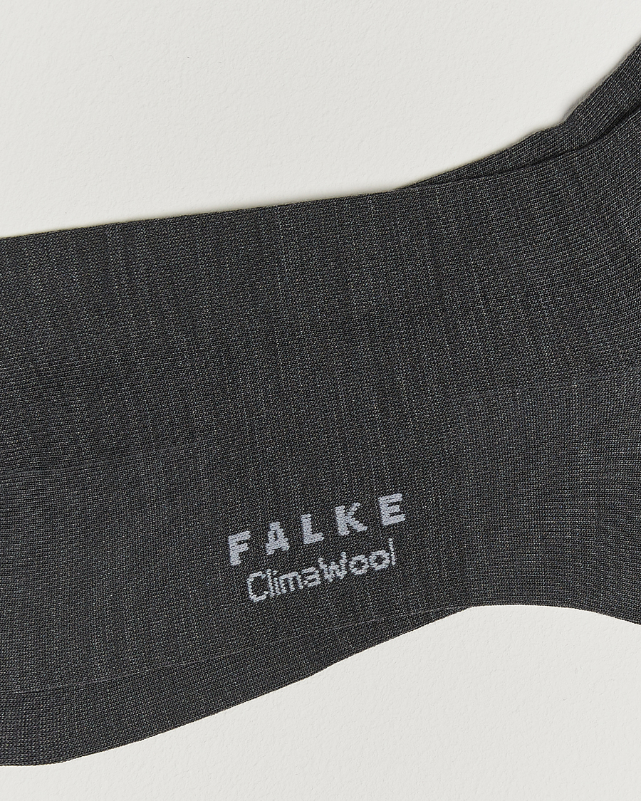 Herren | Unterwäsche | Falke | Clima Wool Sock Anthracite Melange