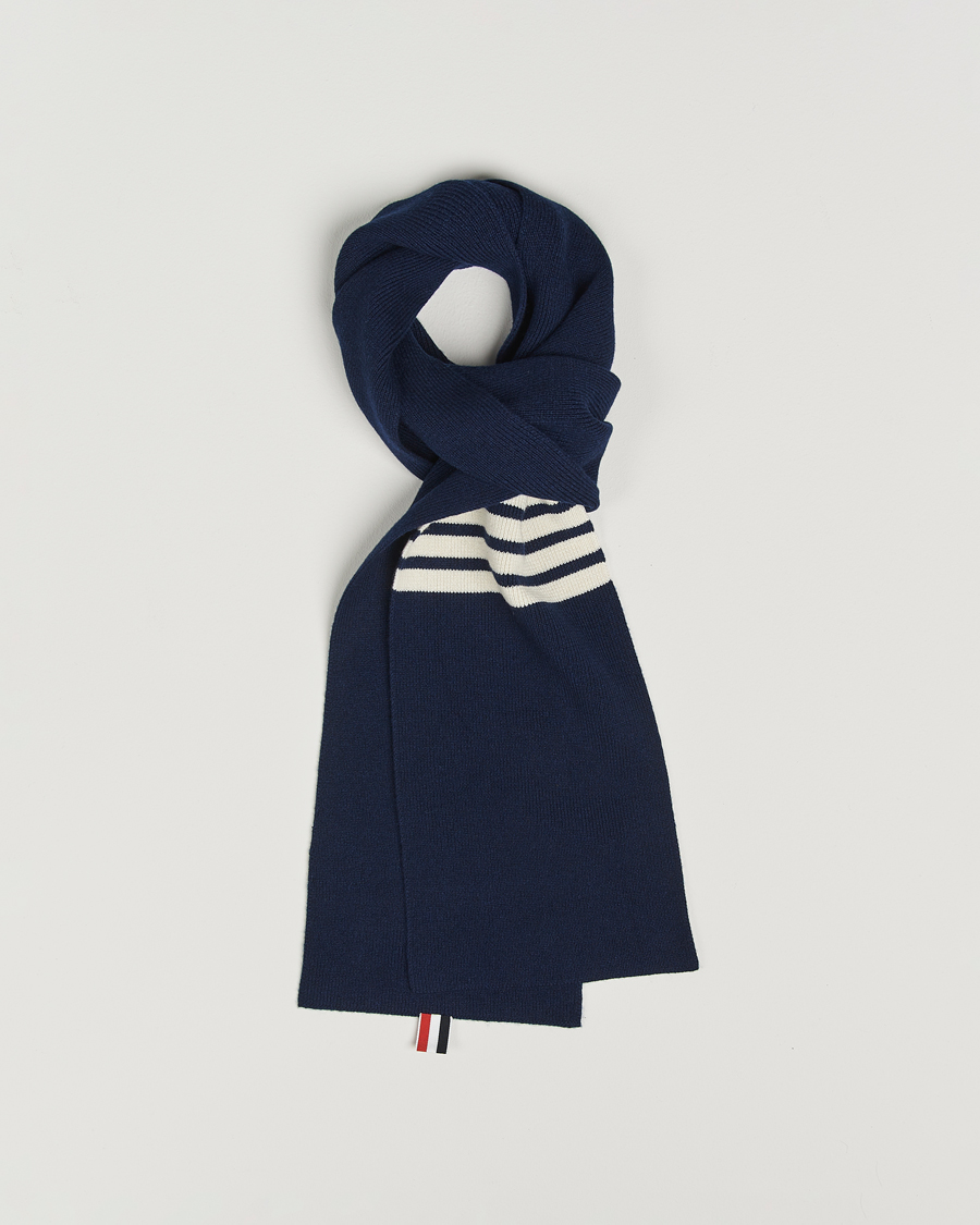 Herren | Schals | Thom Browne | Cashmere Rib Scarf Navy