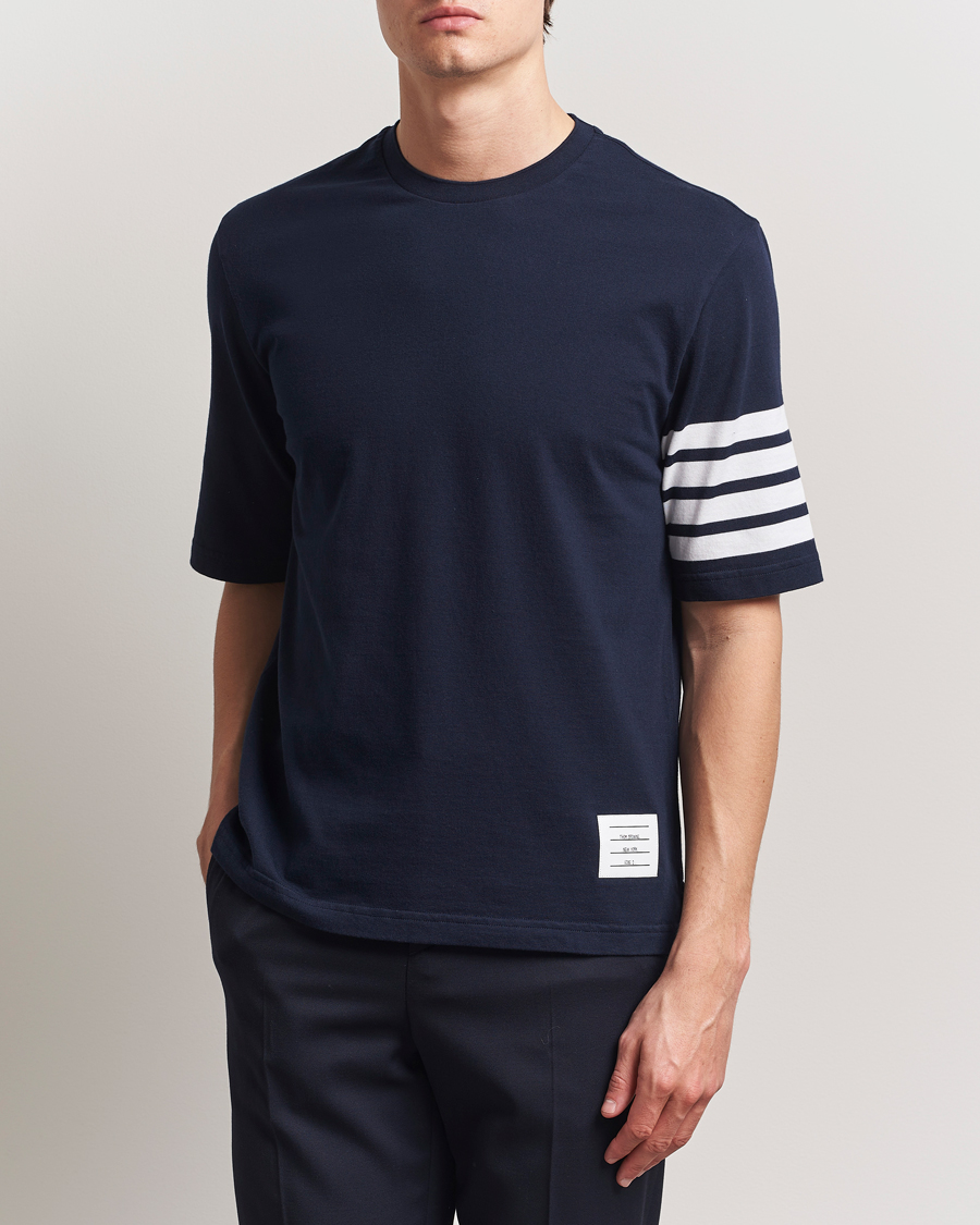 Herren | T-Shirts | Thom Browne | 4-Bar T-Shirt Navy