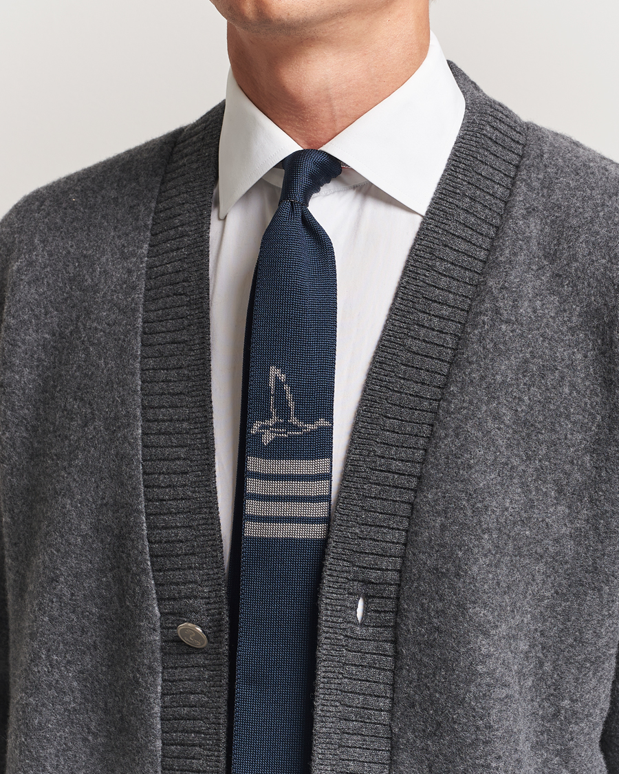 Herren | Krawatten | Thom Browne | Jacquard Knit Tie Navy