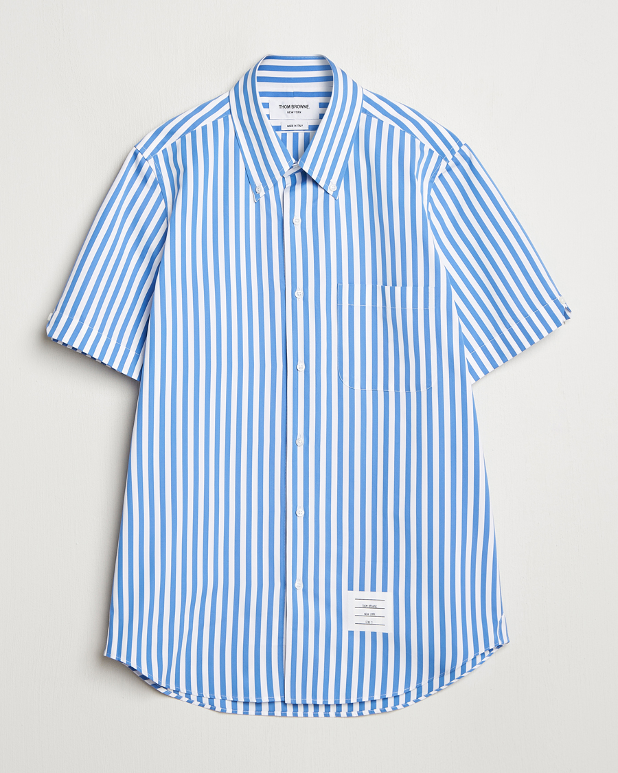 Herren | Hemden | Thom Browne | Short Sleeve Button Down Shirt Medium Blue