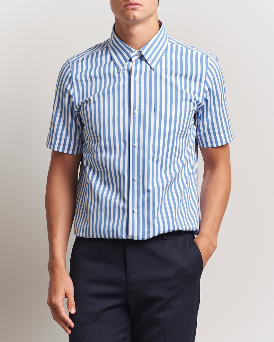 Herren | Hemden | Thom Browne | Short Sleeve Button Down Shirt Medium Blue