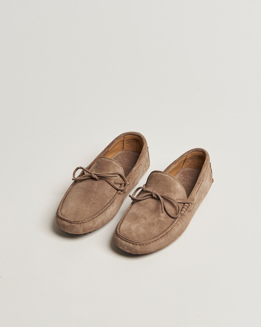 Herren | Mokassin | Oscar Jacobson | Driving Shoe Suede Grey