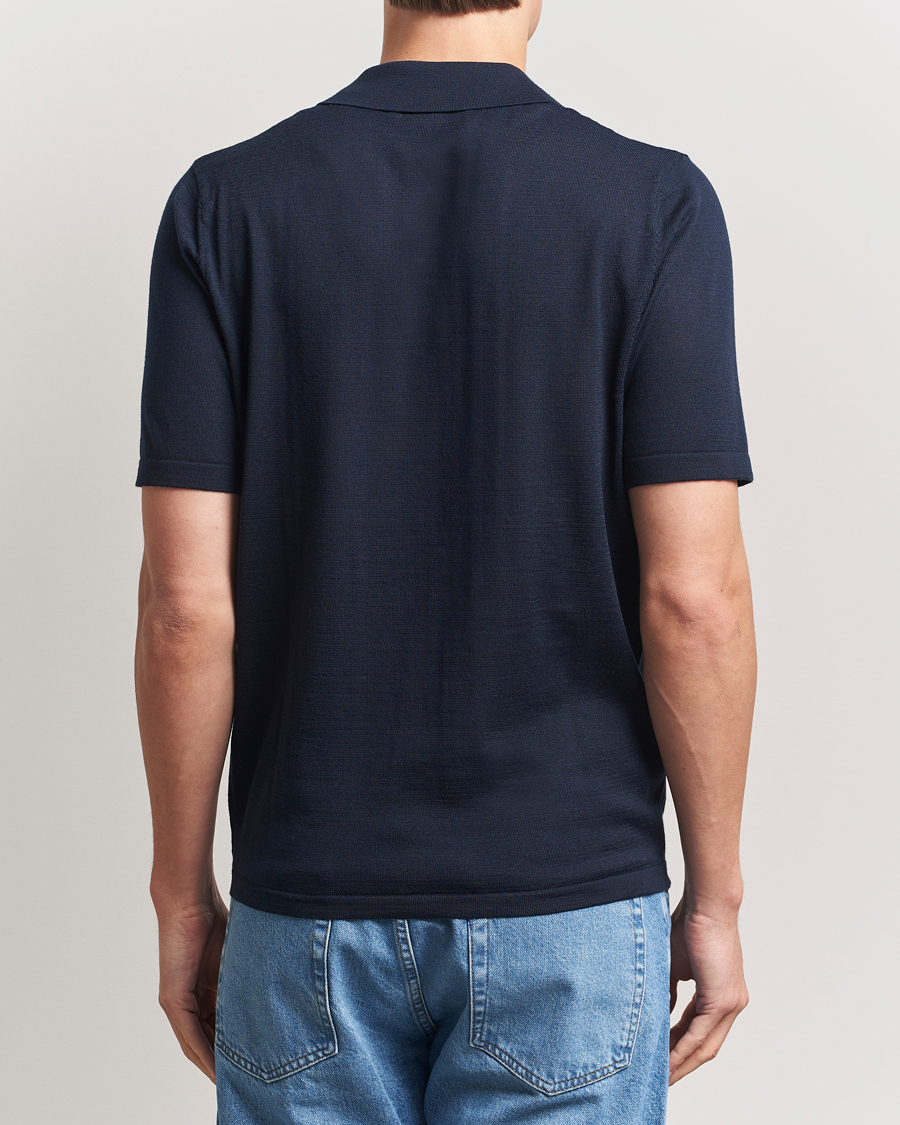 Herren | Poloshirts | Samsøe Samsøe | Sarown Knitted Polo Salute Navy
