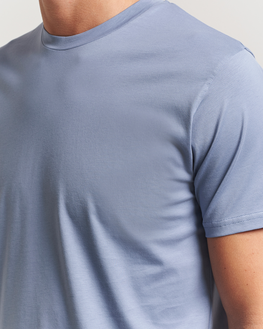 Herren | T-Shirts | Sunspel | Riviera Midweight T-Shirt Vintage Blue