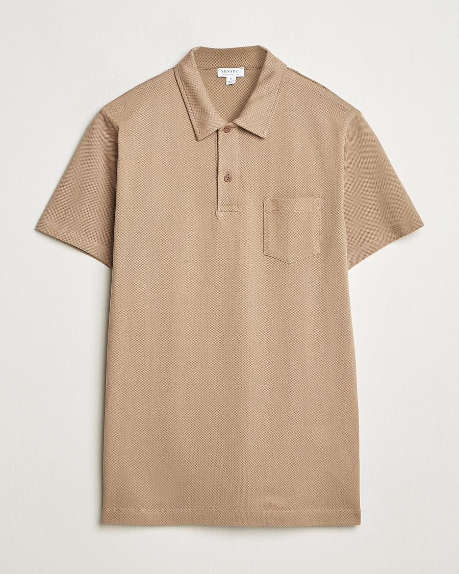Herren | Poloshirts | Sunspel | Riviera Polo Shirt Dune