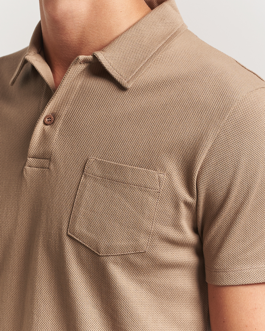Herren | Poloshirts | Sunspel | Riviera Polo Shirt Dune