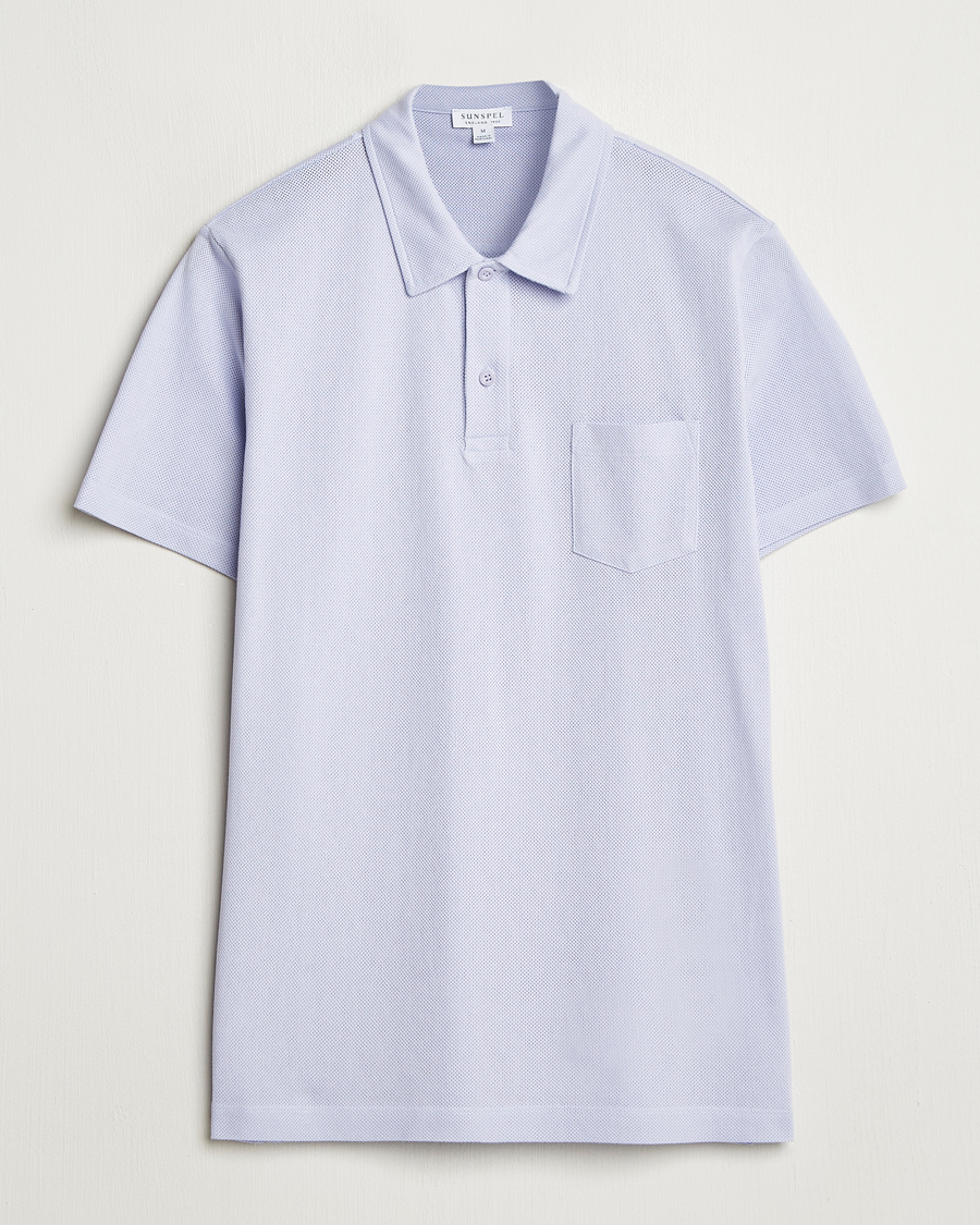 Herren | Poloshirts | Sunspel | Riviera Polo Shirt Pale Lilac
