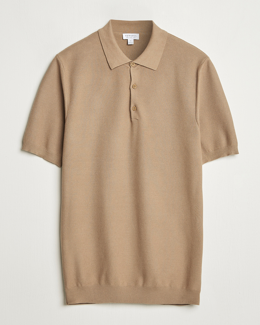 Herren | Poloshirts | Sunspel | Fine Texture Polo Dune