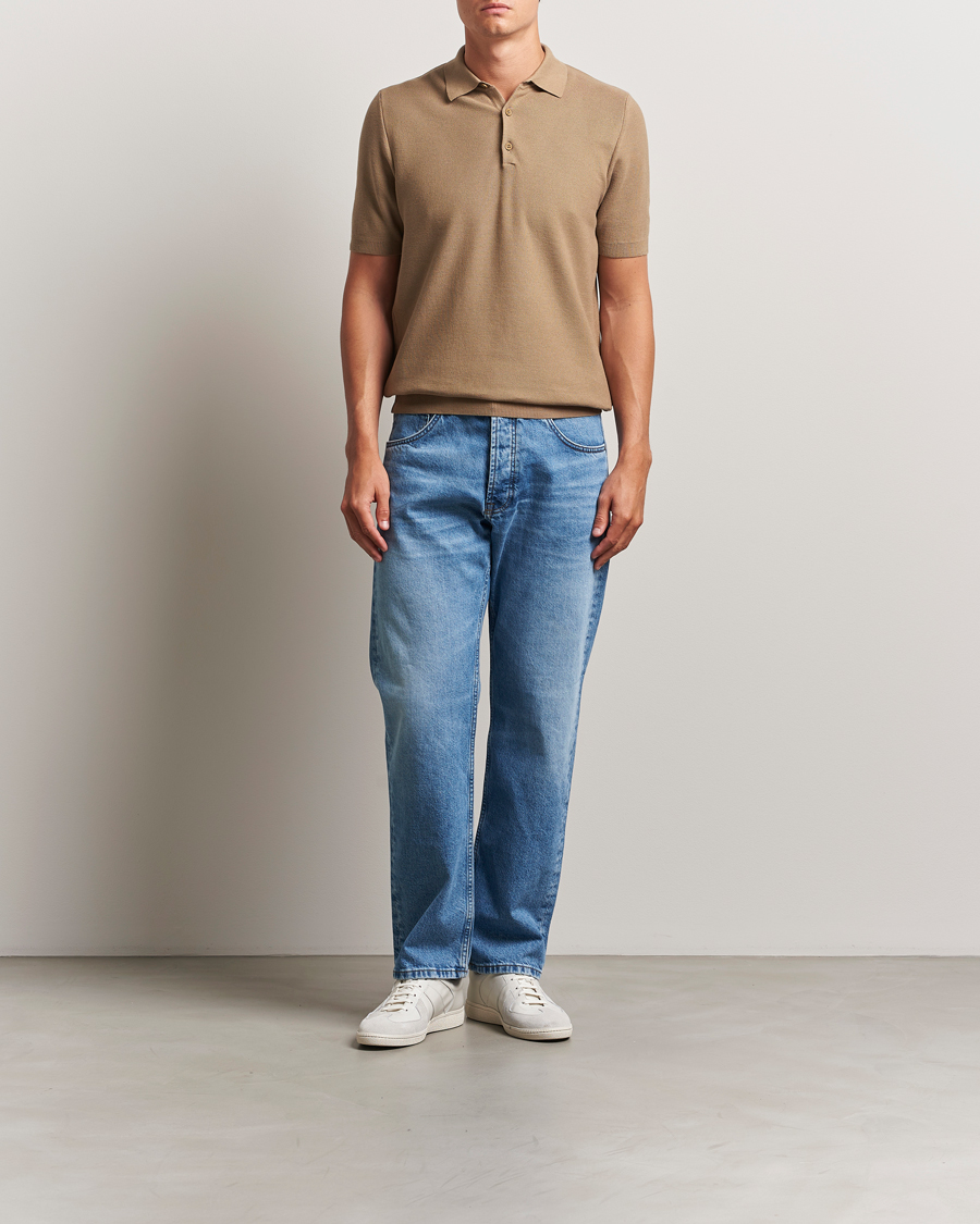 Herren | Poloshirts | Sunspel | Fine Texture Polo Dune