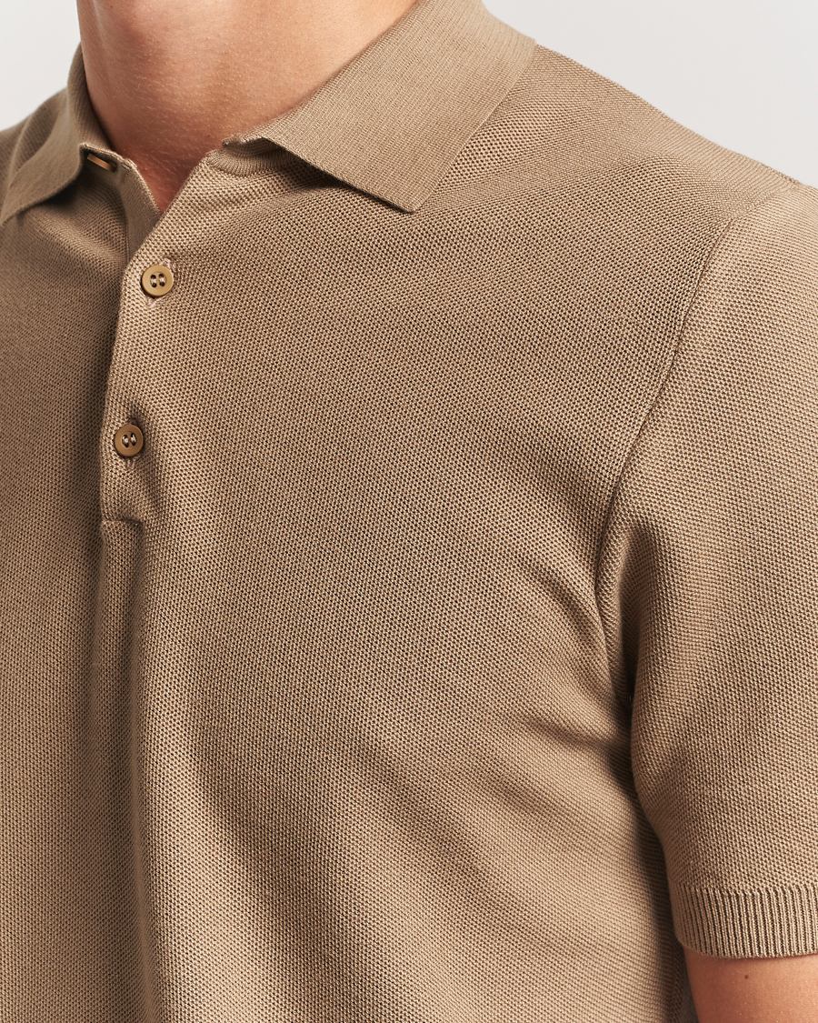 Herren | Poloshirts | Sunspel | Fine Texture Polo Dune