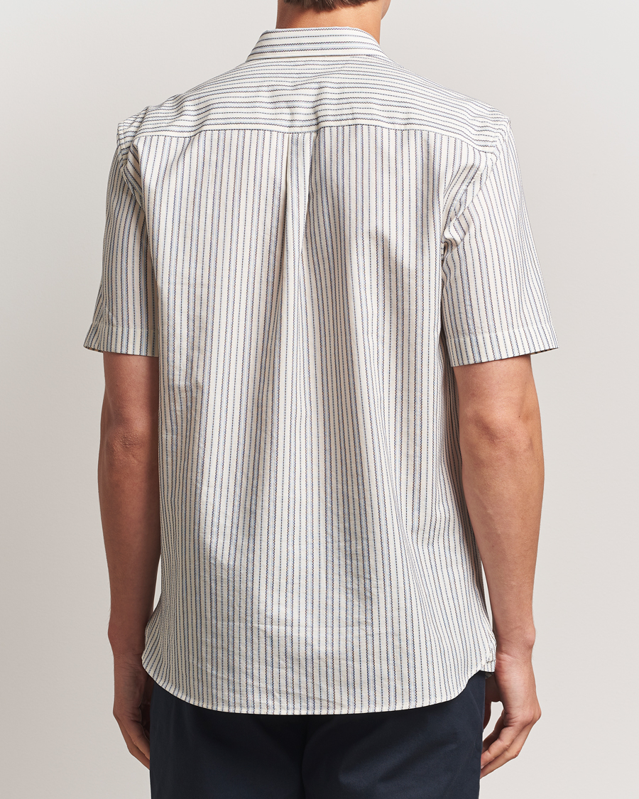 Herren | Hemden | Sunspel | Vintage Stripe Shirt Ecru/Denim