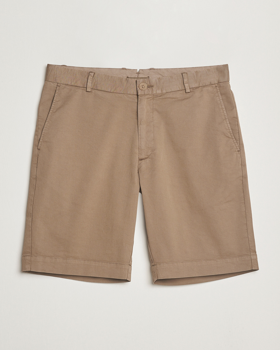 Herren | Shorts | Sunspel | Cotton Chino Shorts Dark Stone