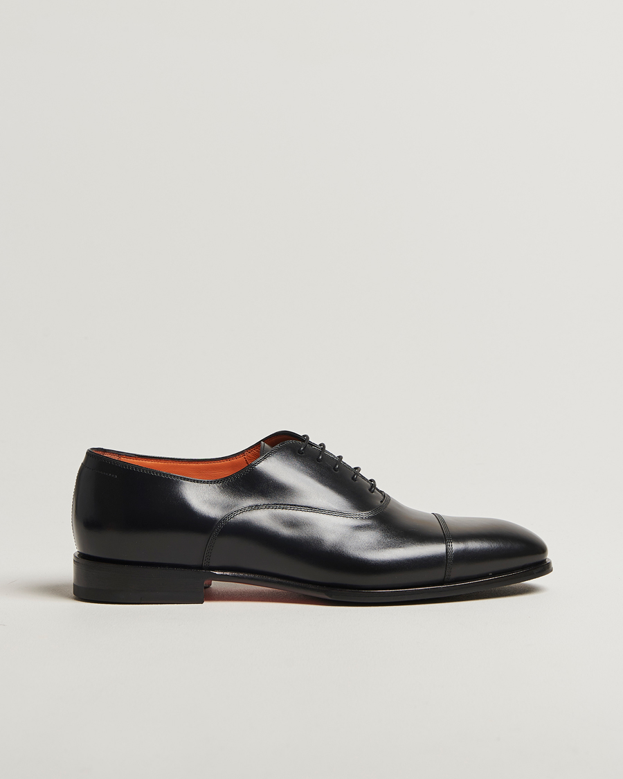 Herren | Oxford | Santoni | Adrian Oxford Black Calf