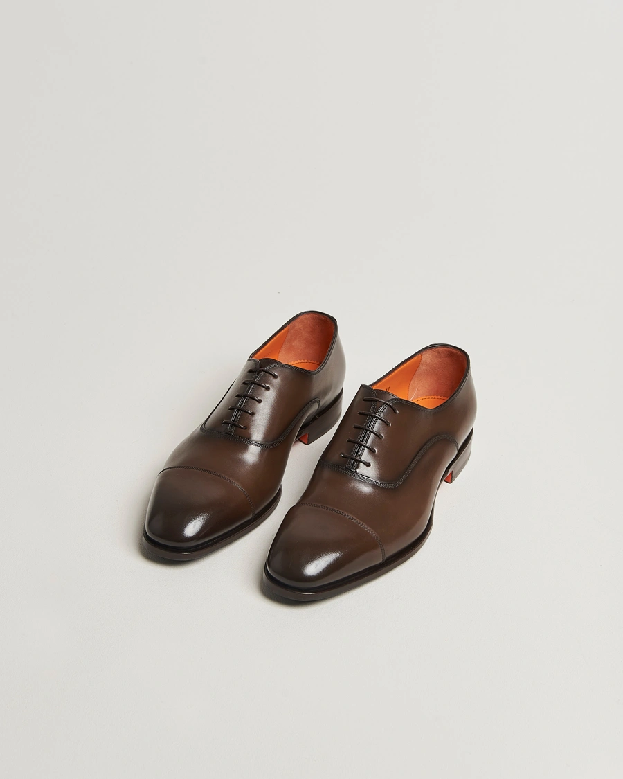 Herren | Oxford | Santoni | Adrian Oxford Dark Brown Calf