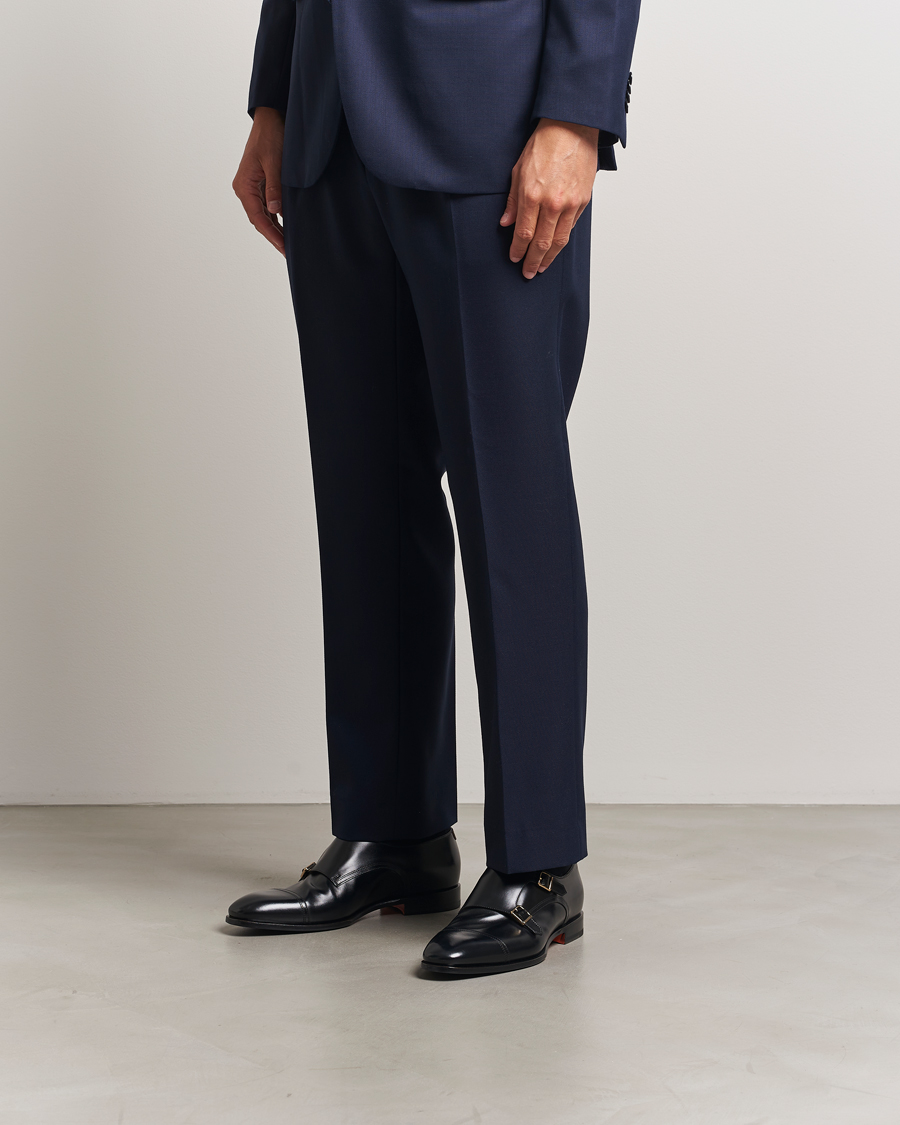 Herren | Monkstrap | Santoni | Adrian Double Monk Black Calf