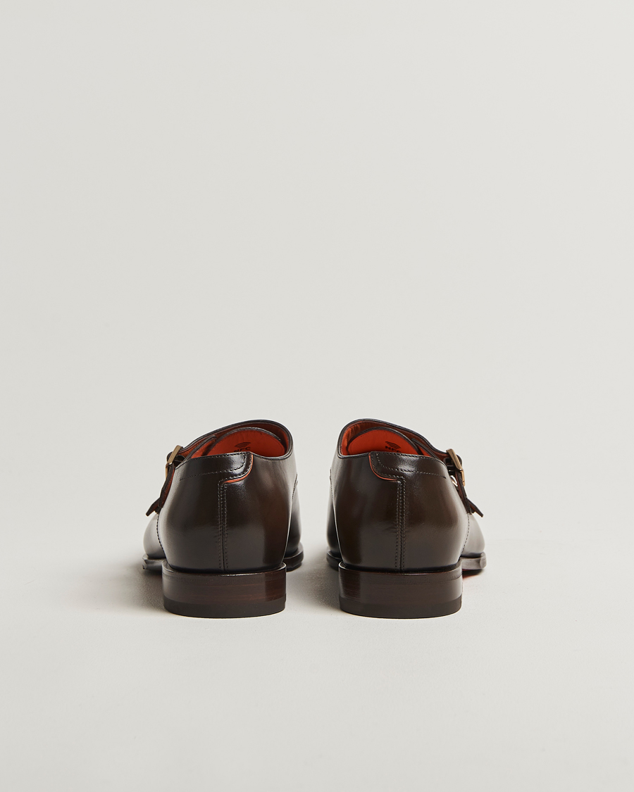 Herren | Monkstrap | Santoni | Adrian Double Monk Dark Brown Calf
