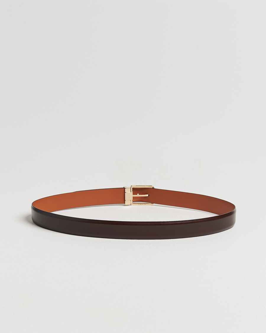 Herren | Gürtel | Santoni | Classic Leather Belt Dark Brown Calf