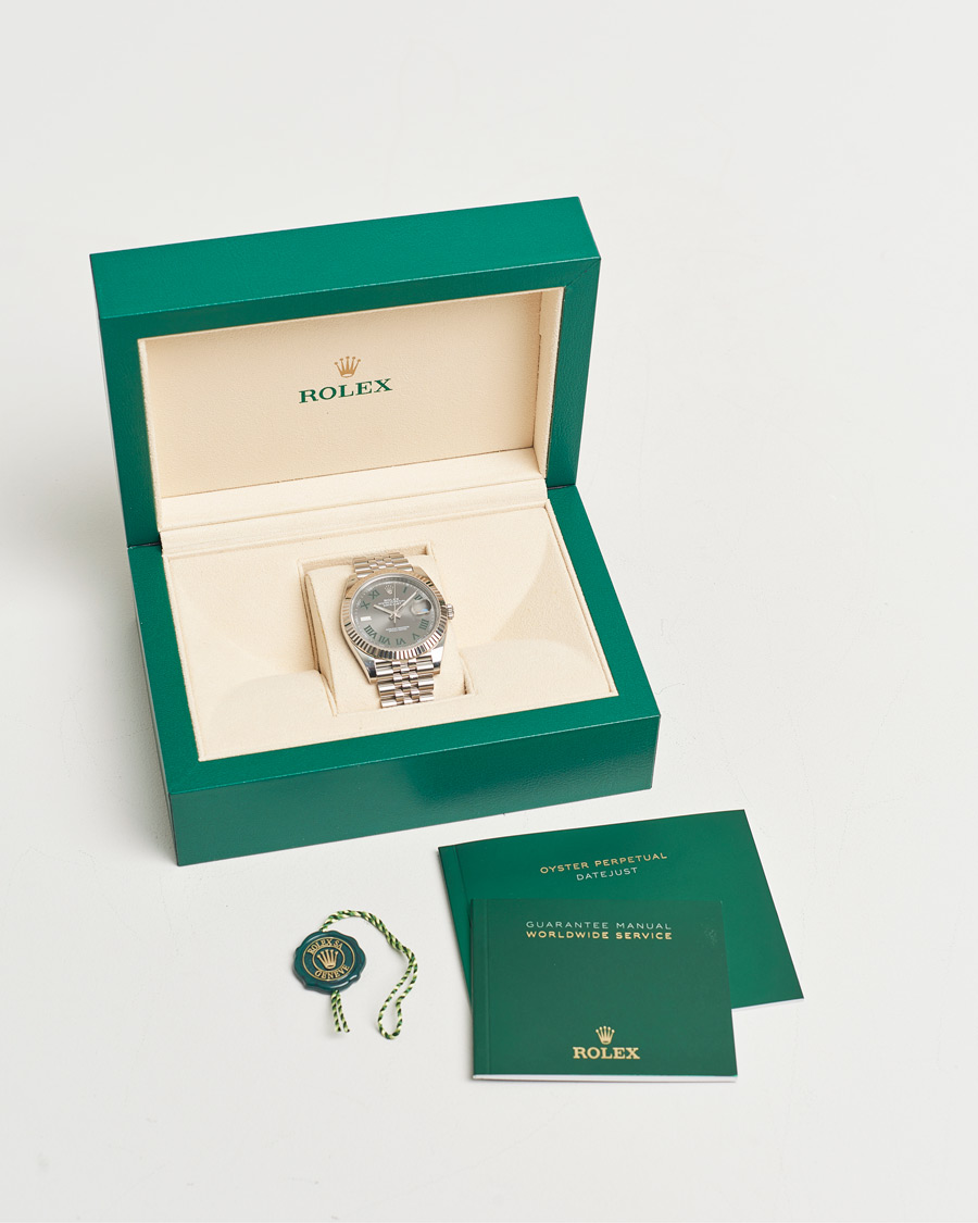 Herren | Rolex Pre-Owned Datejust 41mm Wimbledon | Rolex Pre-Owned | Datejust 41mm Wimbledon