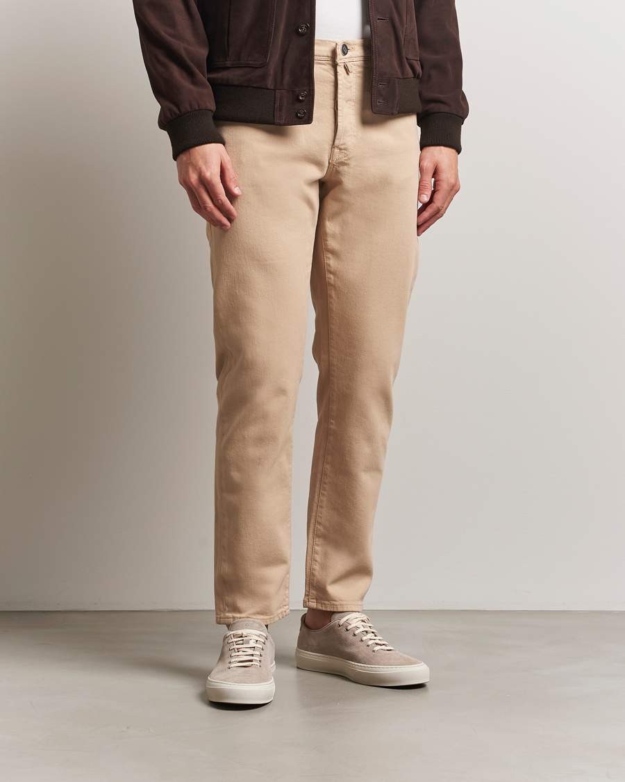 Herren | Hosen | Incotex | 5-Pocket Cotton Stretch Pants Beige