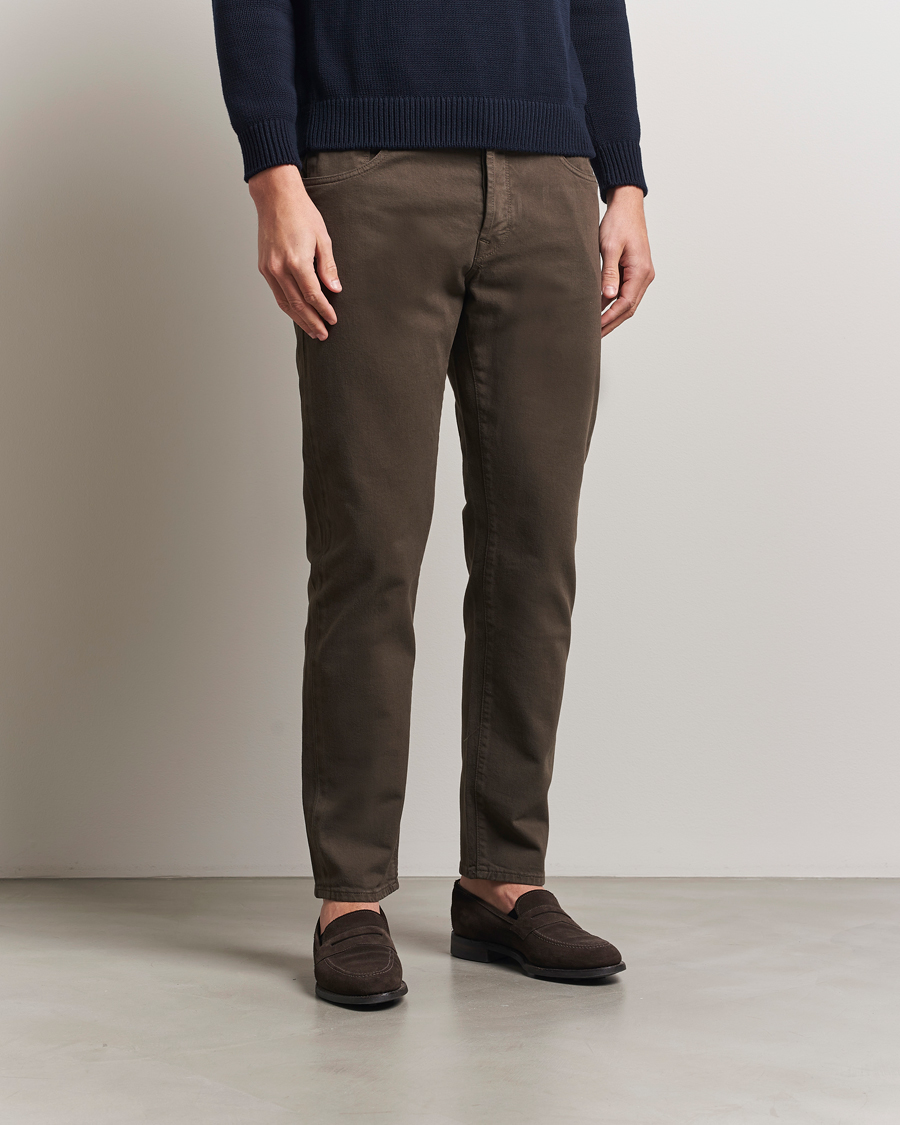 Herren | Hosen | Incotex | 5-Pocket Cotton Stretch Pants Dark Brown