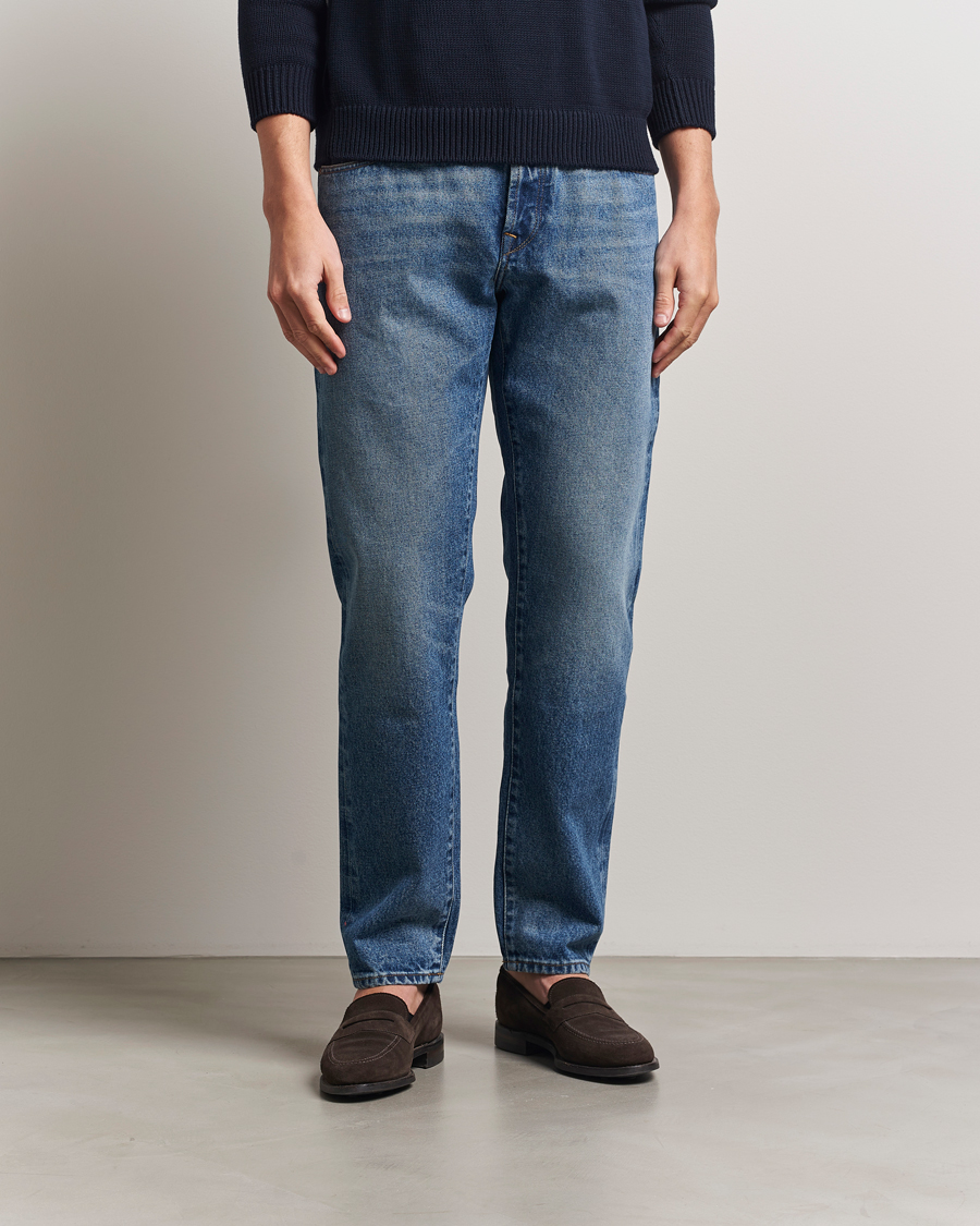 Herren | Jeans | Incotex | 5-Pocket Stretch Denim Light Wash