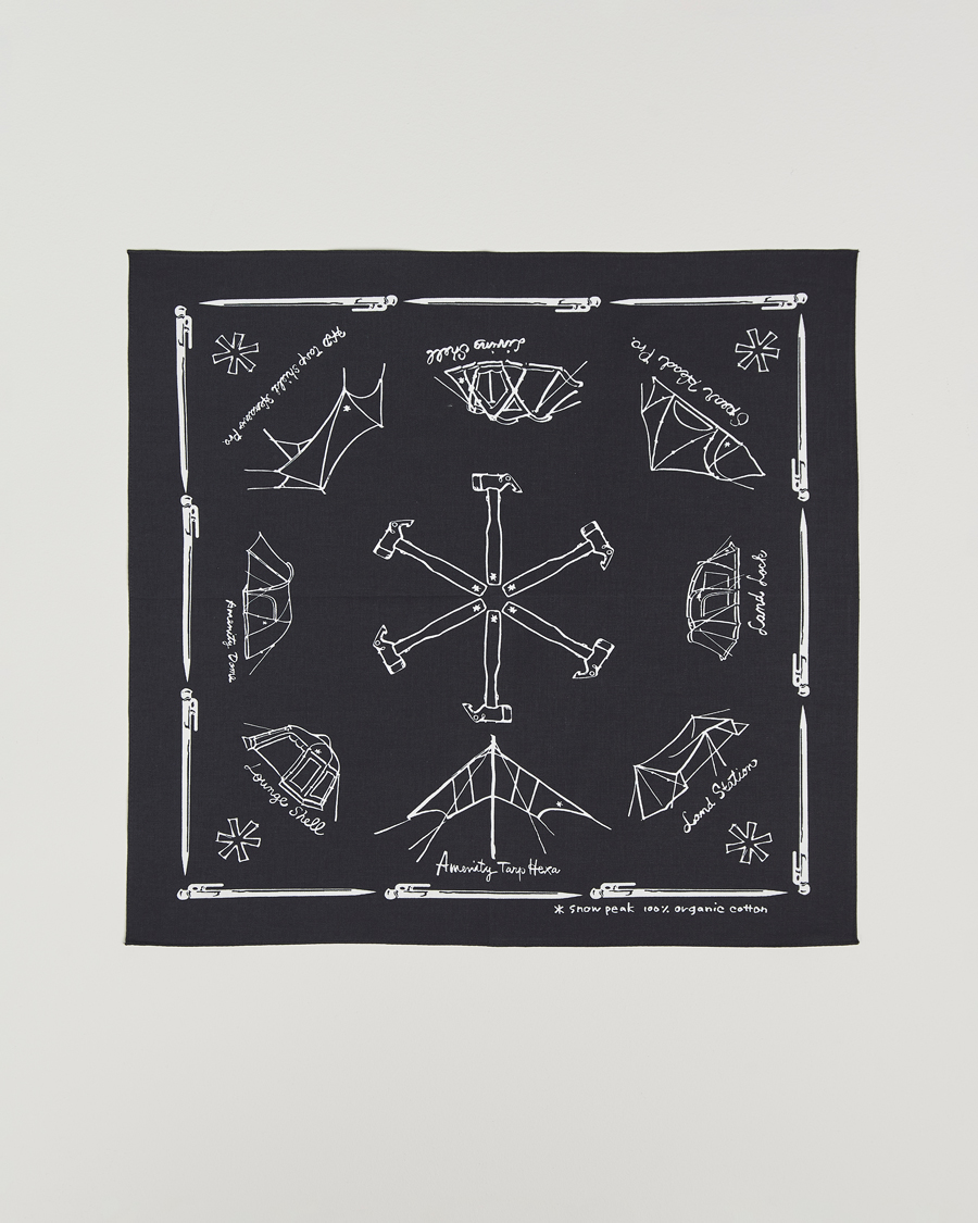Herren | Tücher | Snow Peak | OG Cotton Noaspbi Bandana Black