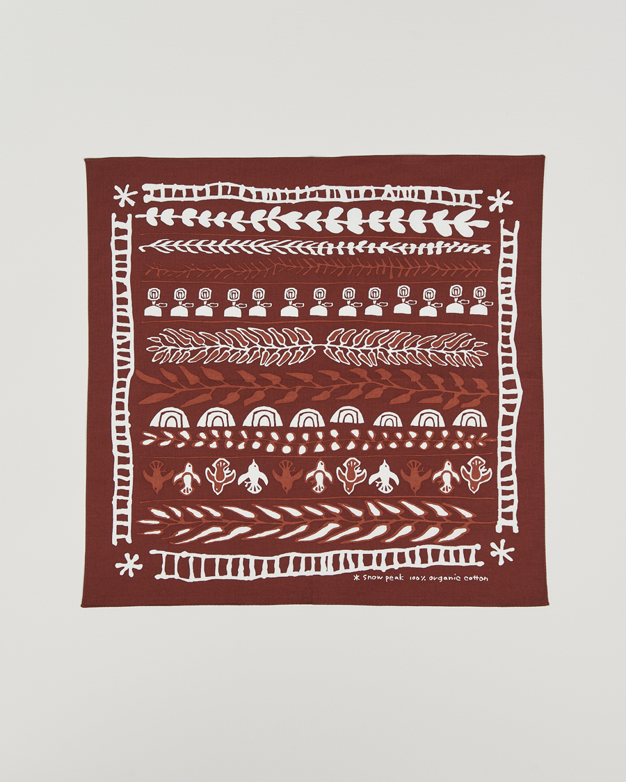 Herren | Snow Peak OG Cotton Nordic Bandana Bordeaux | Snow Peak | OG Cotton Nordic Bandana Bordeaux