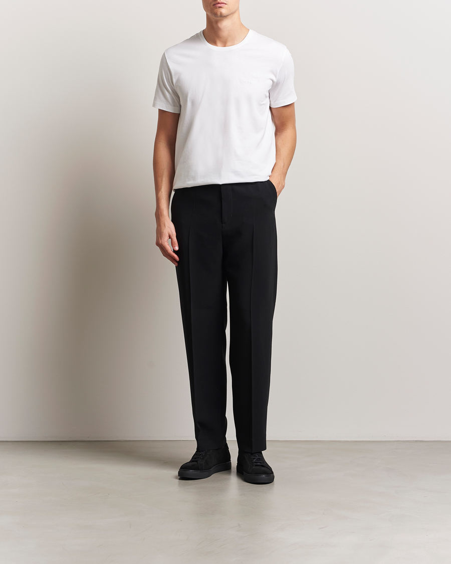 Herren | T-Shirts | BOSS BLACK | 2-Pack Relaxed Fit Crew Neck T-Shirt White