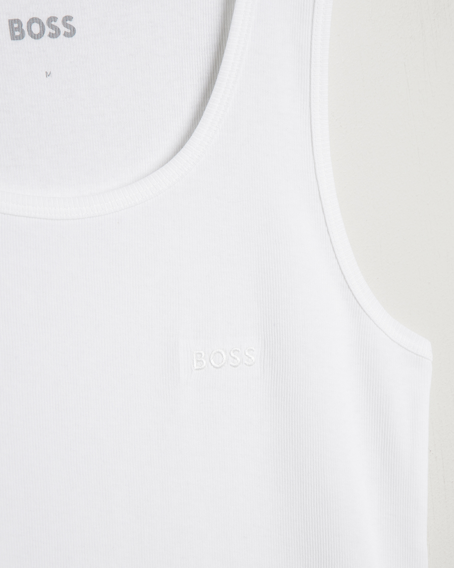 Herren | T-Shirts | BOSS BLACK | 3-Pack Ribbed Tank Top White