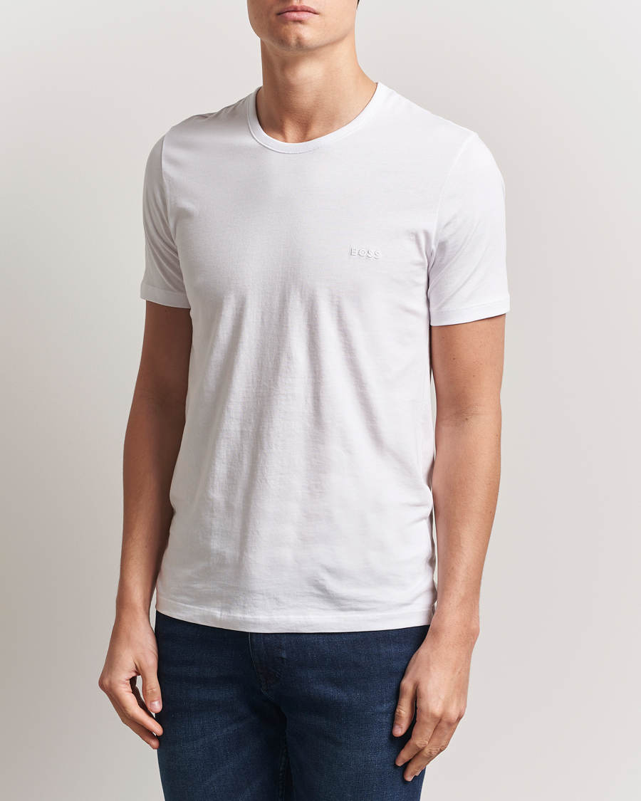 Herren | T-Shirts | BOSS BLACK | 3-Pack Crew Neck T-Shirt White