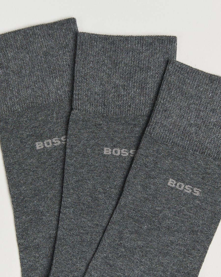 Herren | Unterwäsche | BOSS BLACK | 3-Pack RS Uni Socks Medium Grey