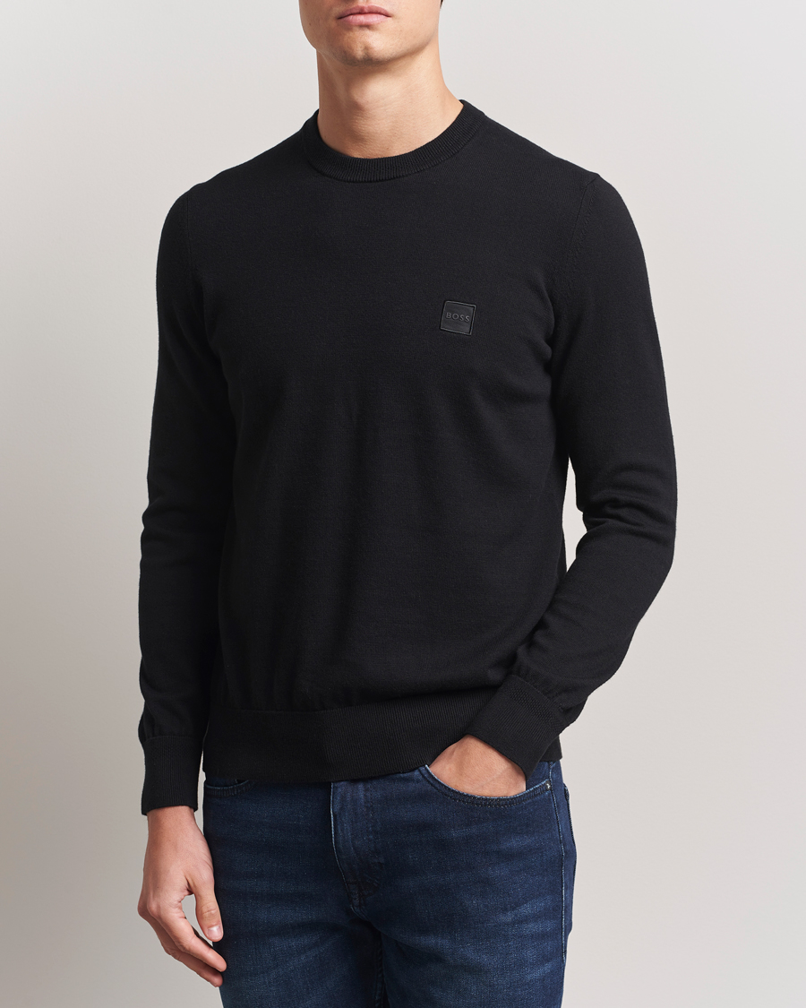 Herren | Pullover | BOSS ORANGE | Kanovano Knitted Sweater Black