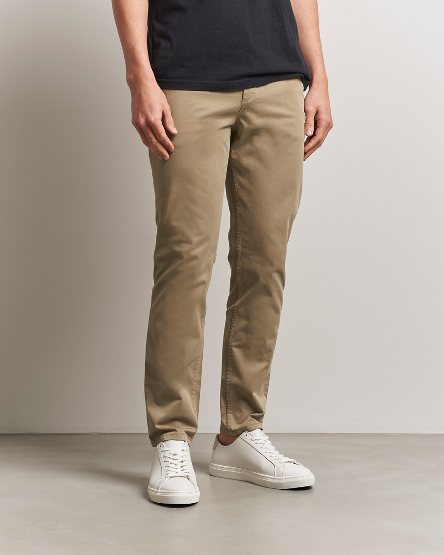 Herren | Hosen | BOSS ORANGE | Tapered Fit Cotton Chinos Beige