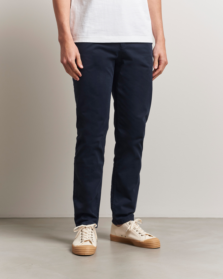 Herren | Hosen | BOSS ORANGE | Tapered Fit Cotton Chinos Dark Blue