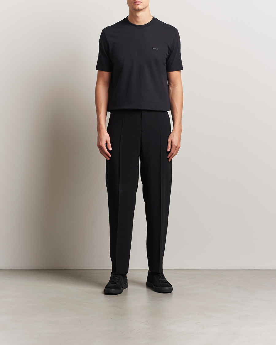 Herren | T-Shirts | BOSS BLACK | Thompson Crew Neck T-Shirt Black