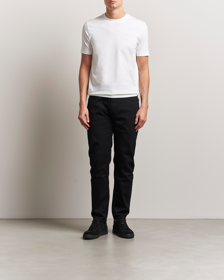 Herren | T-Shirts | BOSS BLACK | Thompson Crew Neck T-Shirt White