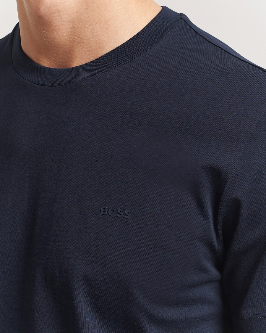 Herren | T-Shirts | BOSS BLACK | Thompson Crew Neck T-Shirt Dark Blue