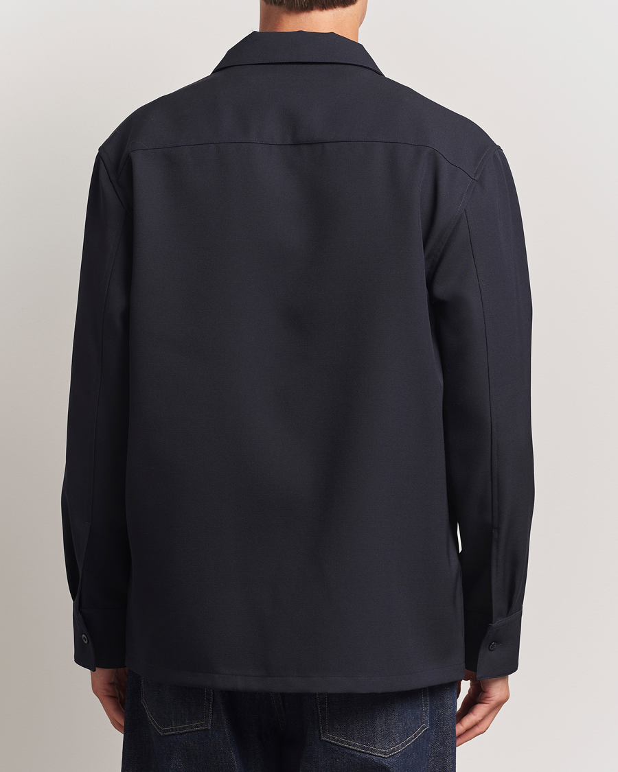 Herren | Hemden | Jil Sander | Wool Zip Overshirt Navy