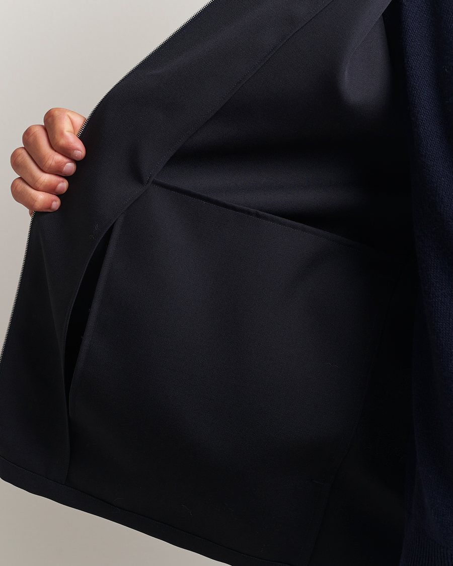 Herren | Hemden | Jil Sander | Wool Zip Overshirt Navy