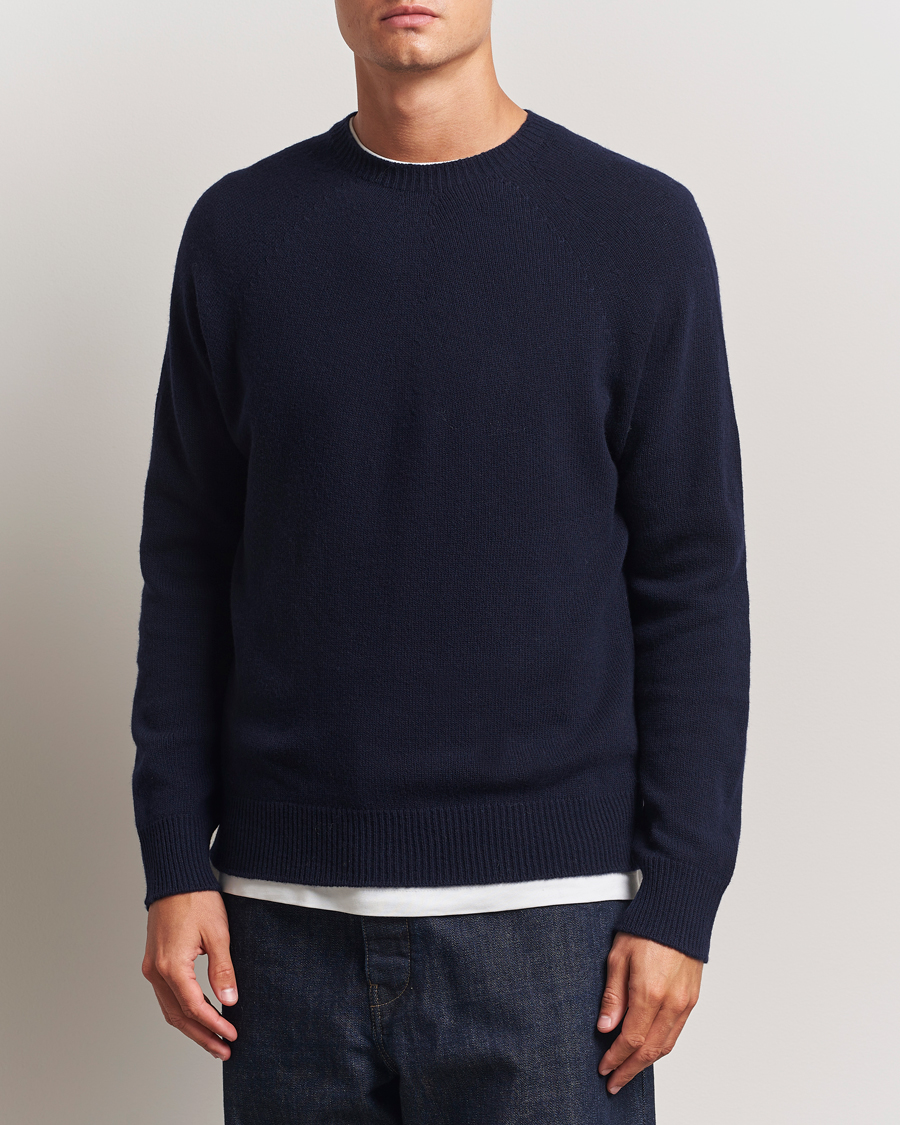Herren | Pullover | Jil Sander | Wool/Cashmere Round Neck Sweater Navy