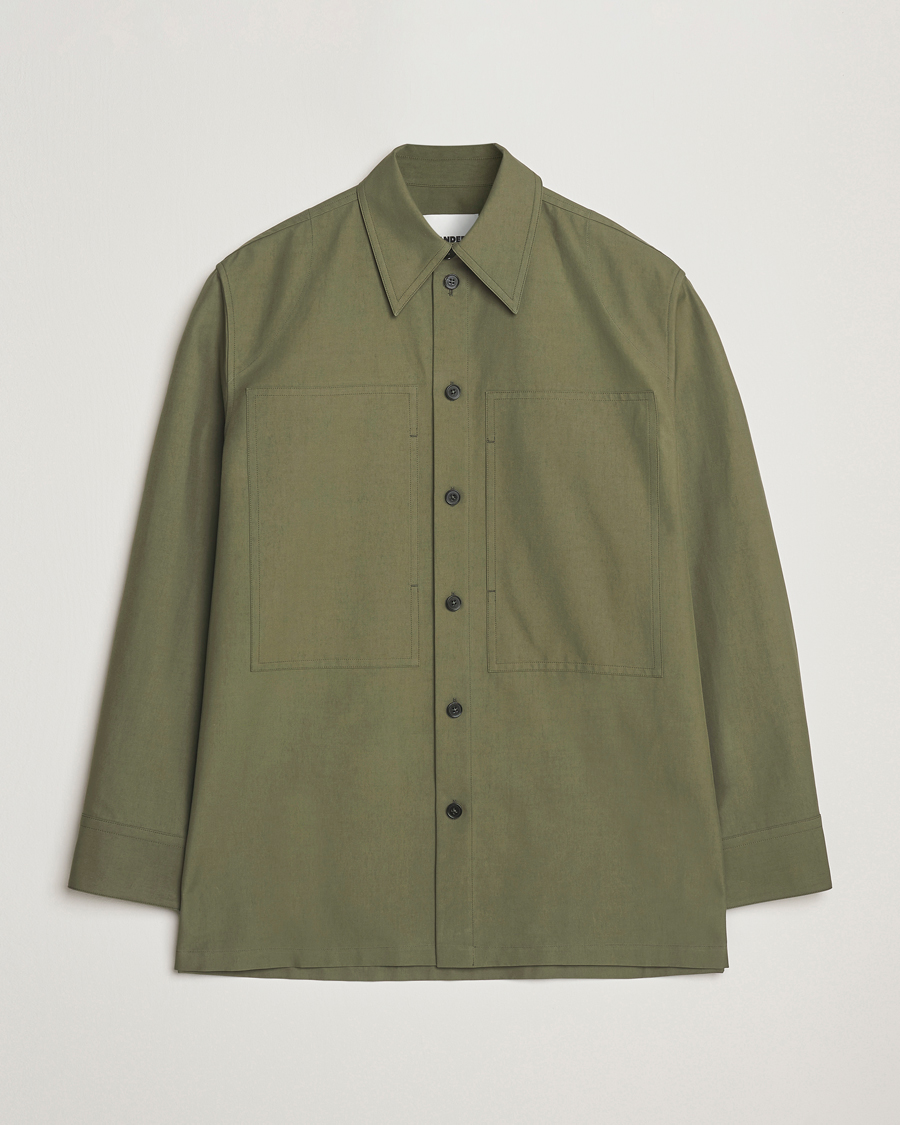 Herren | Hemden | Jil Sander | Compact Cotton Overshirt Olive