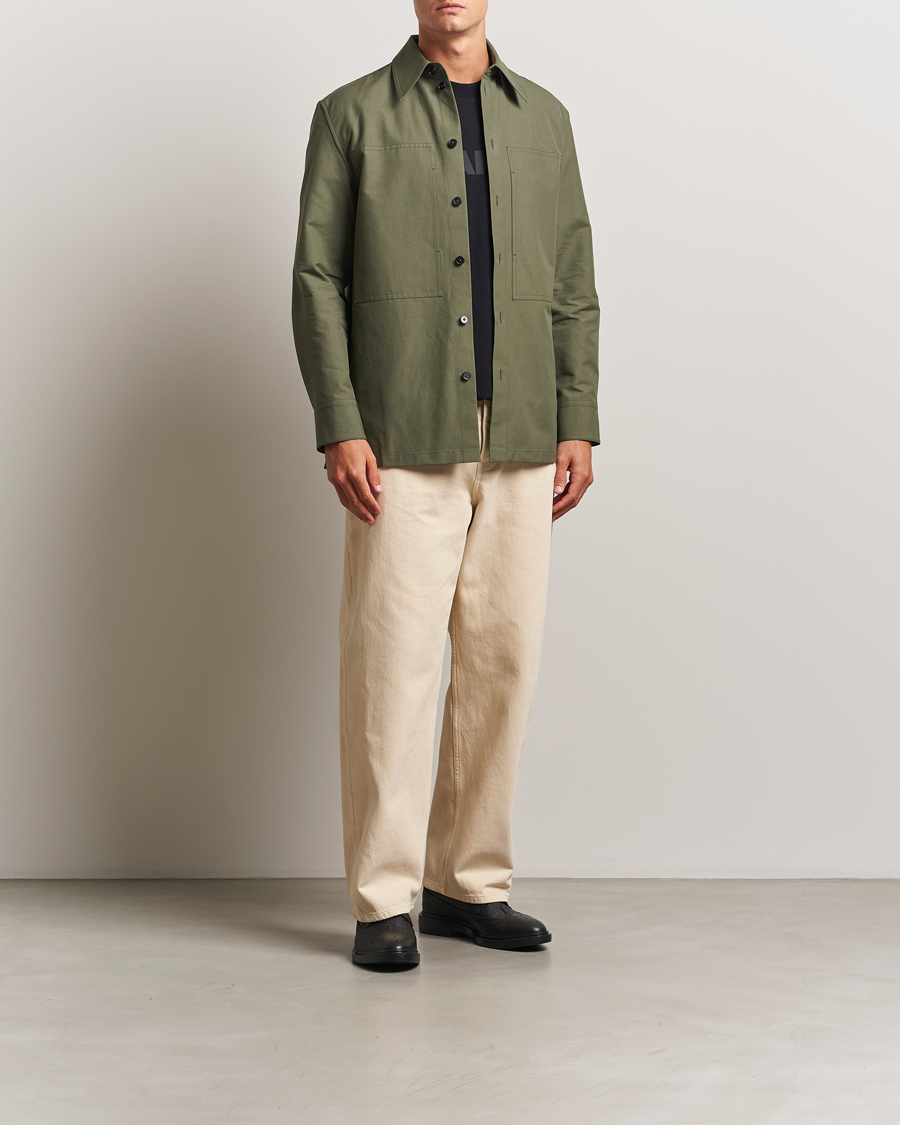 Herren | Hemden | Jil Sander | Compact Cotton Overshirt Olive