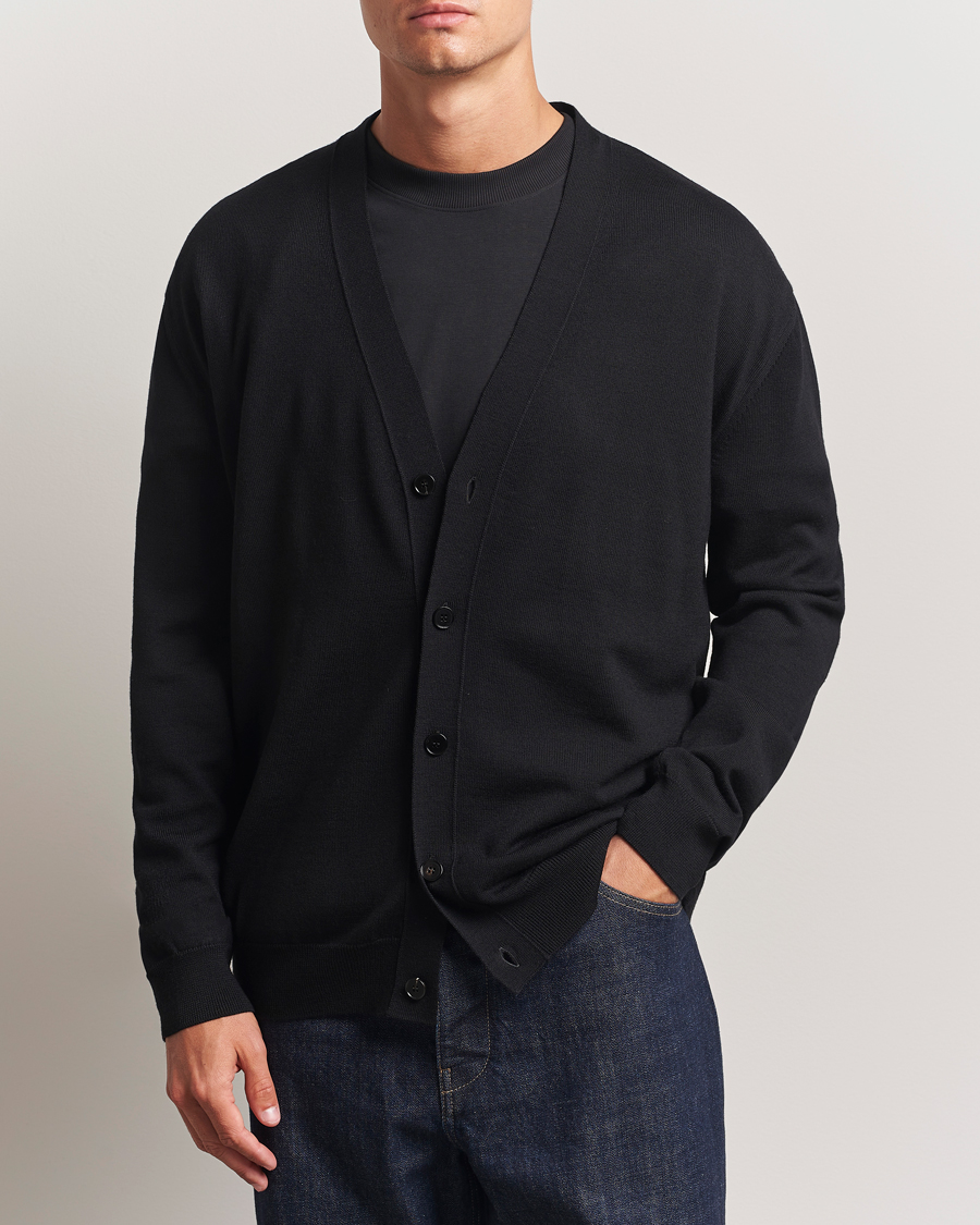 Herren | Pullover | Jil Sander | Superfine Merino Cardigan Black