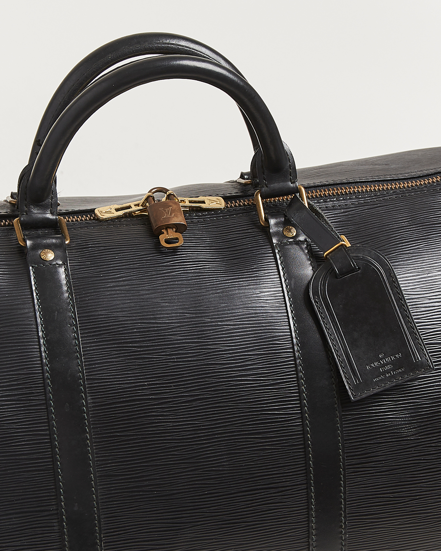 Herren | Pre-Owned & Vintage Bags | Louis Vuitton Pre-Owned | Keepall 60 Epi Leather Black