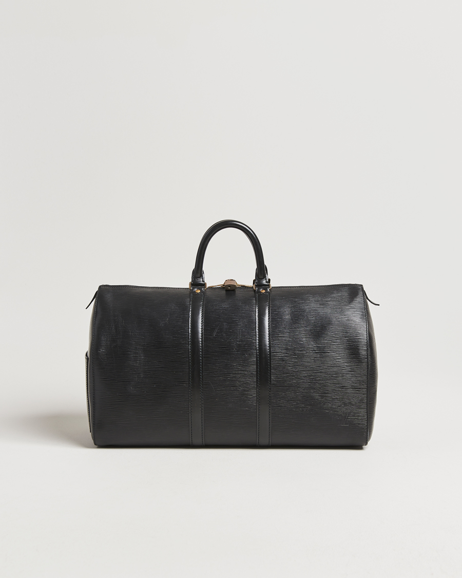 Herren | Pre-Owned & Vintage Bags | Louis Vuitton Pre-Owned | Keepall 45 Epi Leather Black