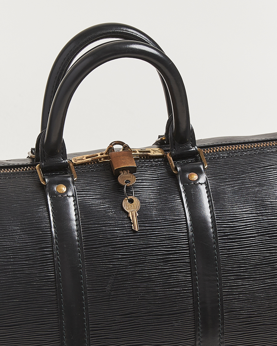 Herren | Pre-Owned & Vintage Bags | Louis Vuitton Pre-Owned | Keepall 45 Epi Leather Black