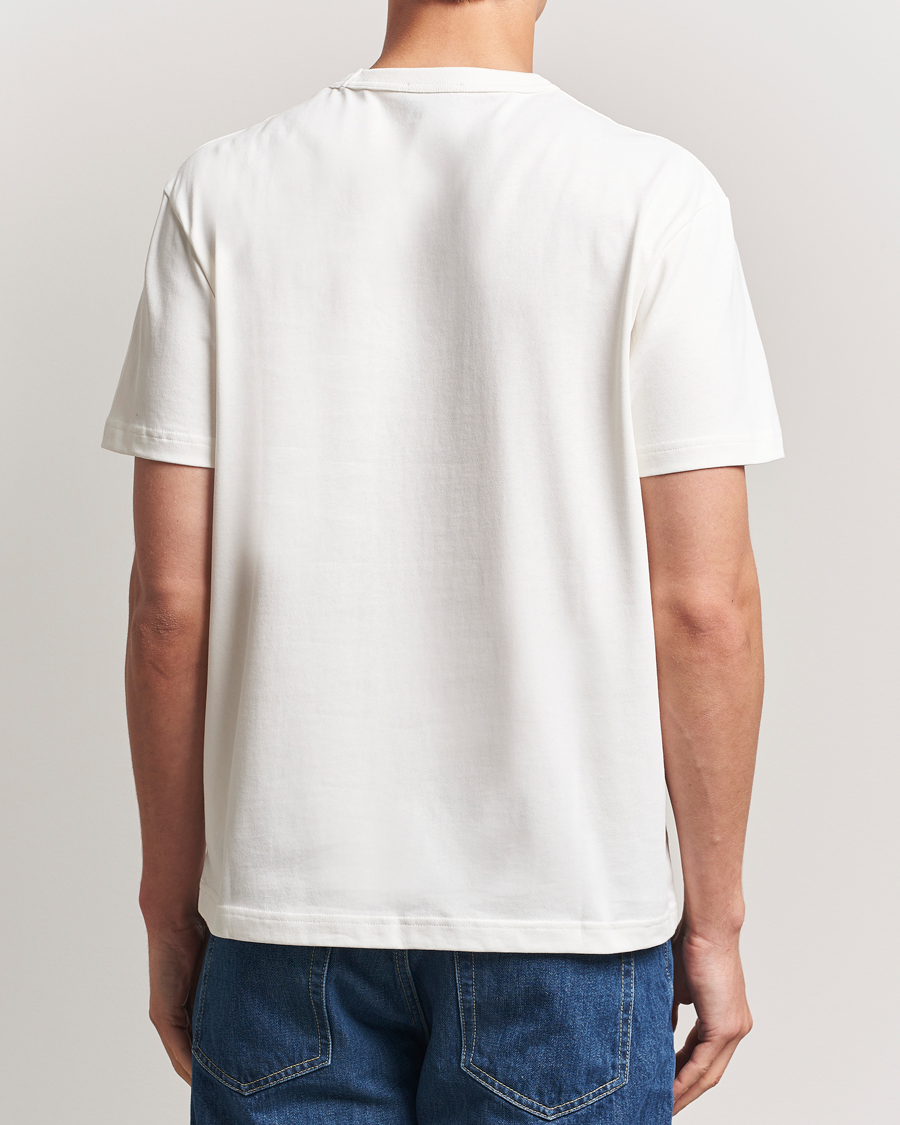 Herren | T-Shirts | A.P.C. | Boxy Fit Petit VPC T-Shirt White/Dark Navy