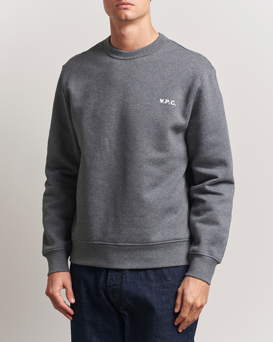 Herren | Pullover | A.P.C. | Boxy Fit Petit VPC Sweatshirt Anthracite/White