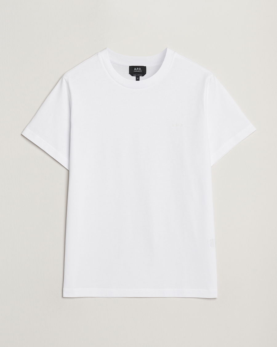 Herren | T-Shirts | A.P.C. | Embroidered APC T-Shirt White